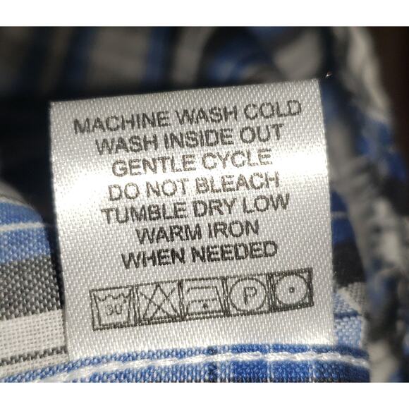 Fourcast Men’s L Plaid Pearl Snap Western Shirt Y2K Vintage Cowboy Style - Picture 9 of 9